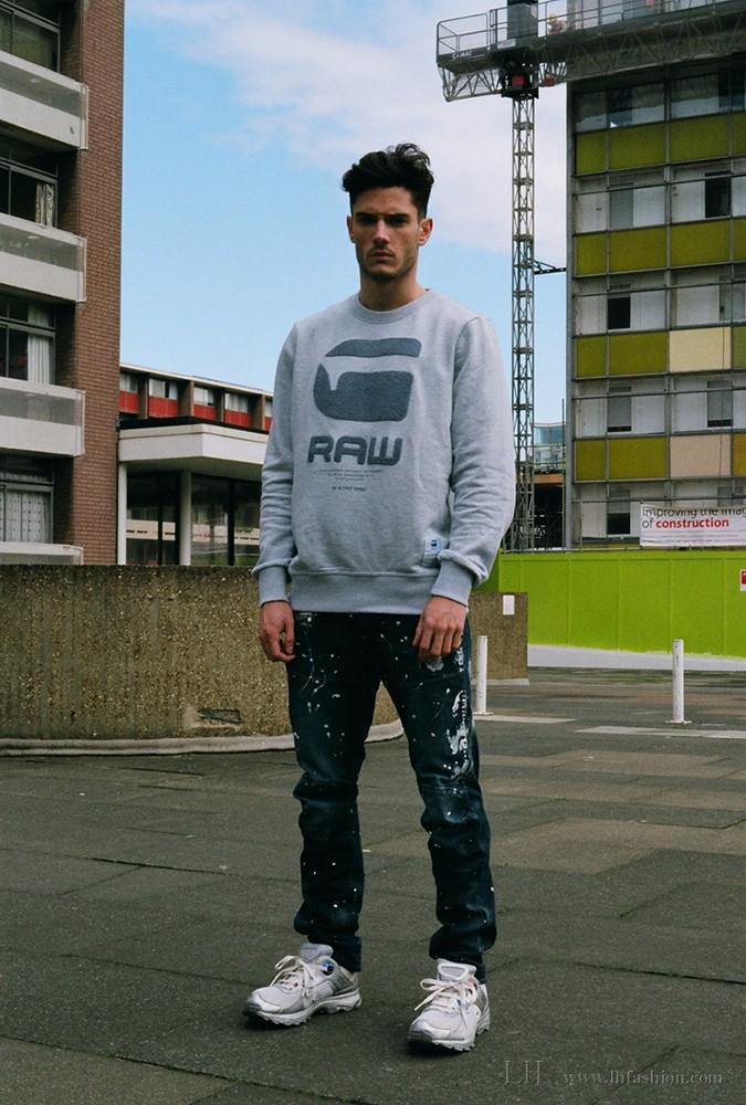 男模Diego Barrueco + G-STAR RAW