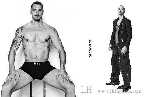 Zlatan Ibrahimović代言Dsquared2春装广告